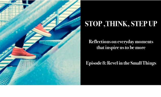 Stop, Think, Step Up, Espisode 8: Revel in the Small Things